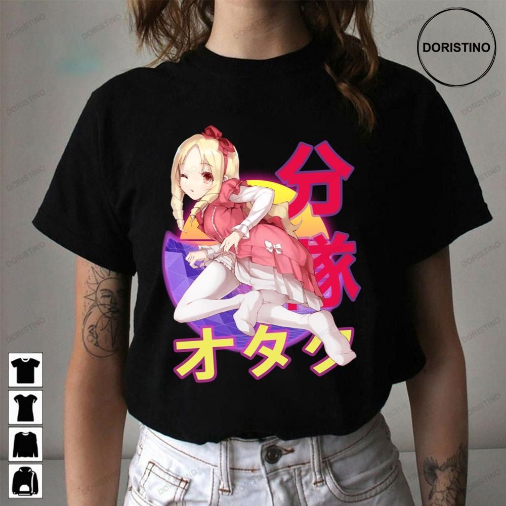 Elf Yamada Eromanga Sensei Retro Sunset Anime Design Limited Edition T-shirts